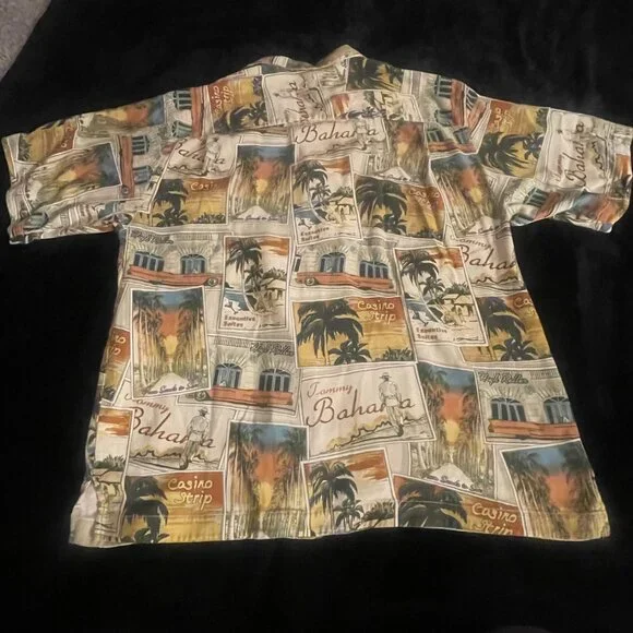 Tommy Bahama Las Vegas Casino Strip Silk Camp Shirt - Picture 6 of 7